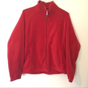 🌟 3 for $15🌟 Red Columbia Fleece Jacket. EUC.